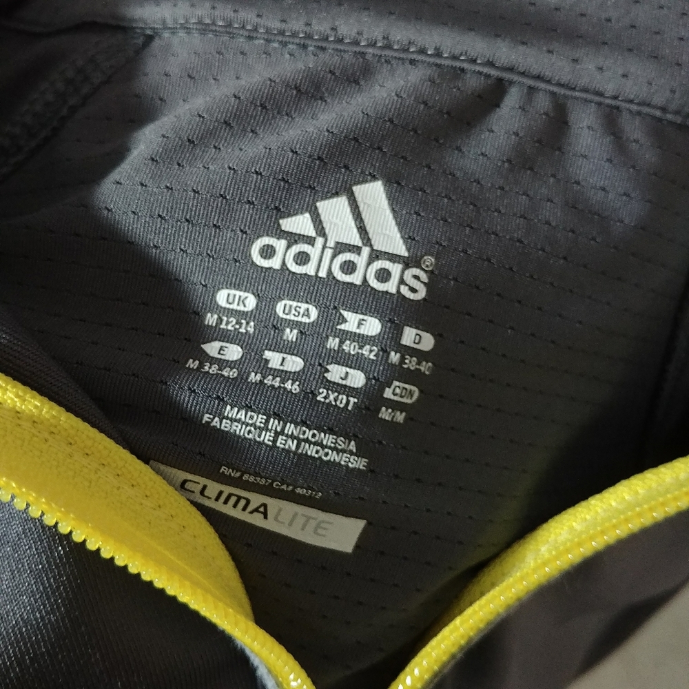Adidas Climalite Grey Windbreaker Jacket Coat - Picture 8 of 8